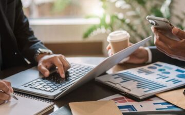 man working on computer