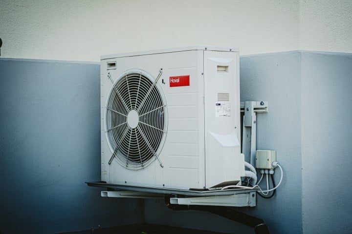 Air conditioning equipment placed outside