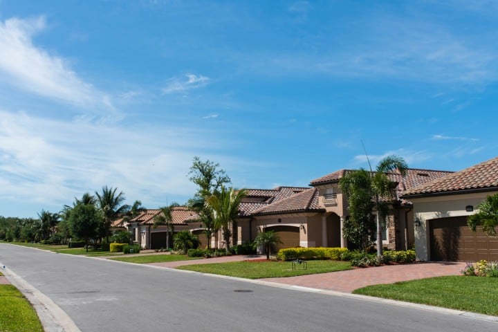 city ​​suburbs During A Heat Wave