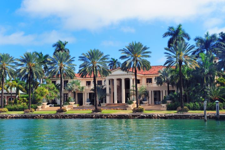 house with canal exit in miami