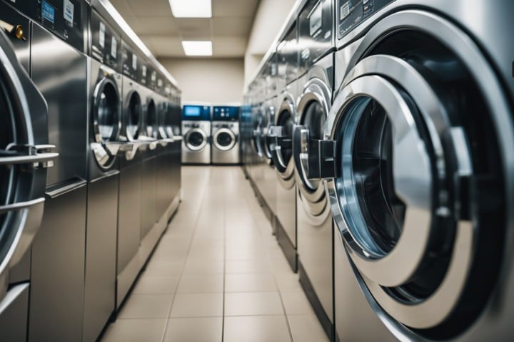laundry machine station