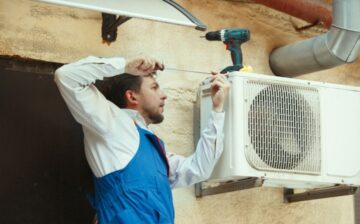 man working on Regas air conditioning