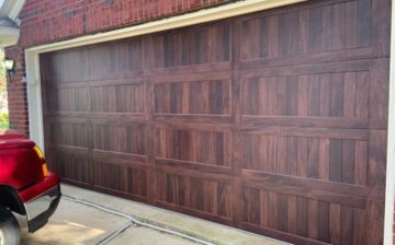 wood garage door