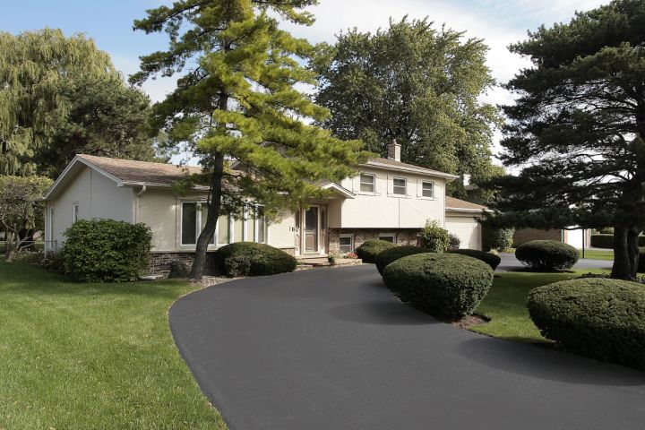 House with new Driveway at home