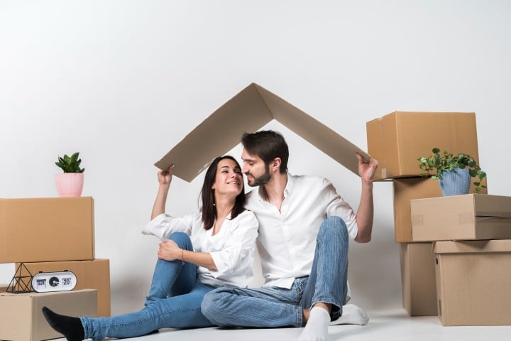 couple building their custom home