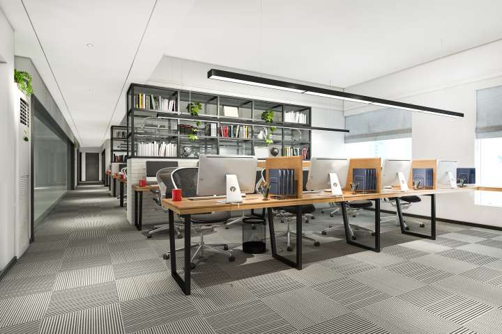 modern office in modern building