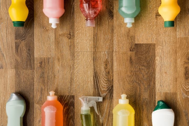safe storage cleaning chemicals