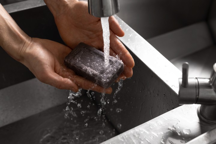 water coming out of the faucet