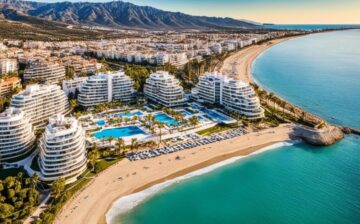 Marbella coast in Spain