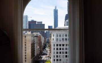 view from a window of new york city