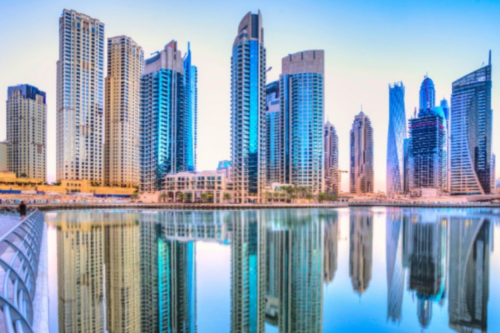 dubai city with buildings