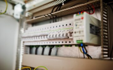 electrical panel electric meter circuit breakers