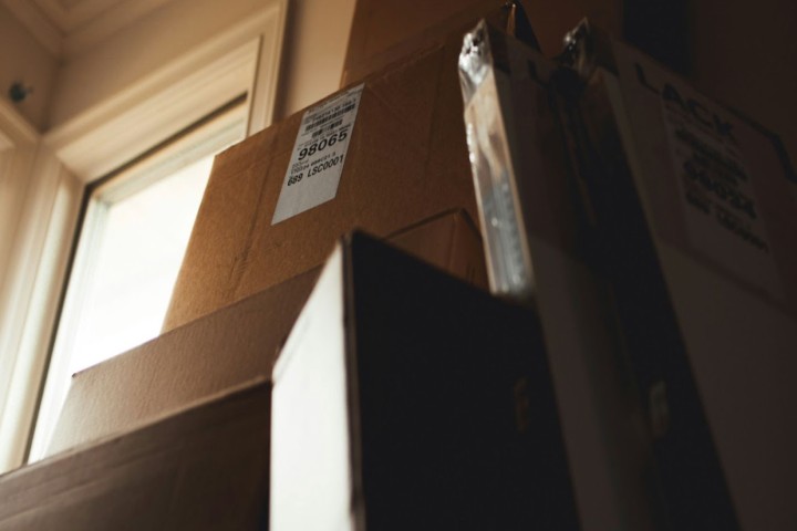 moving boxes in new condo