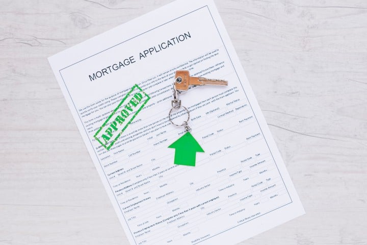 peper credit request with green stamp