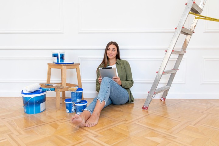 woman thinking about home renovations