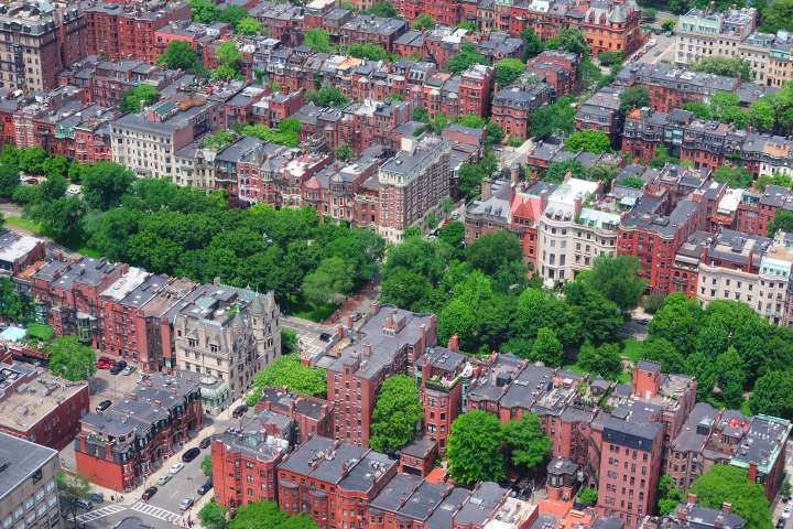 Bronx city seen from the air