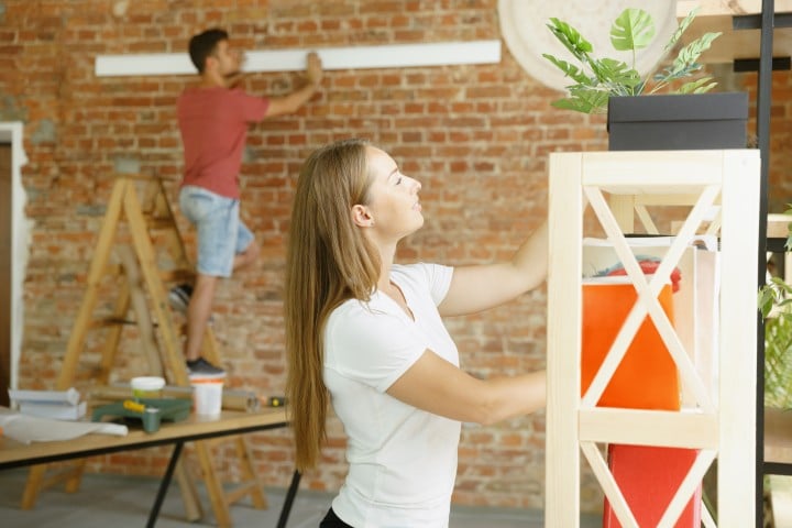 DIY Projects couple working