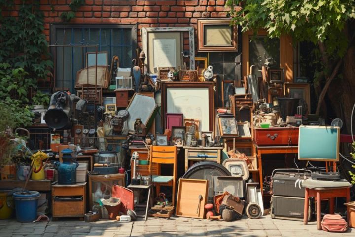 house for sale with things outside
