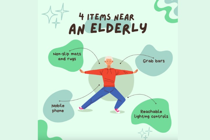 items near an elderly