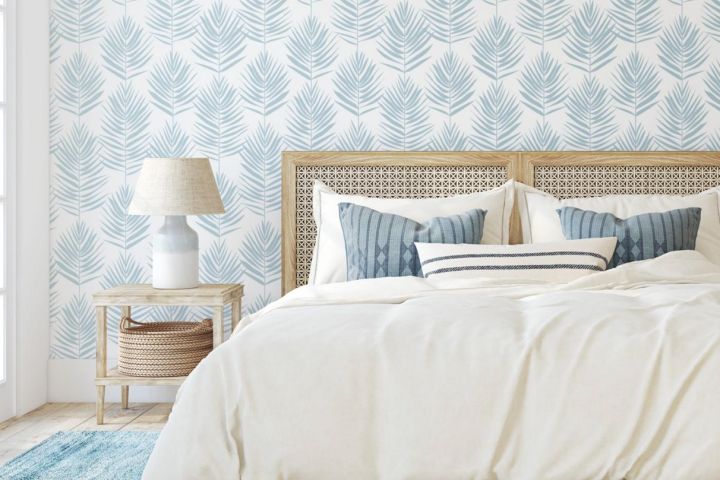 wallpaper light blue and cream