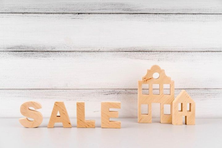 wooden sale poster