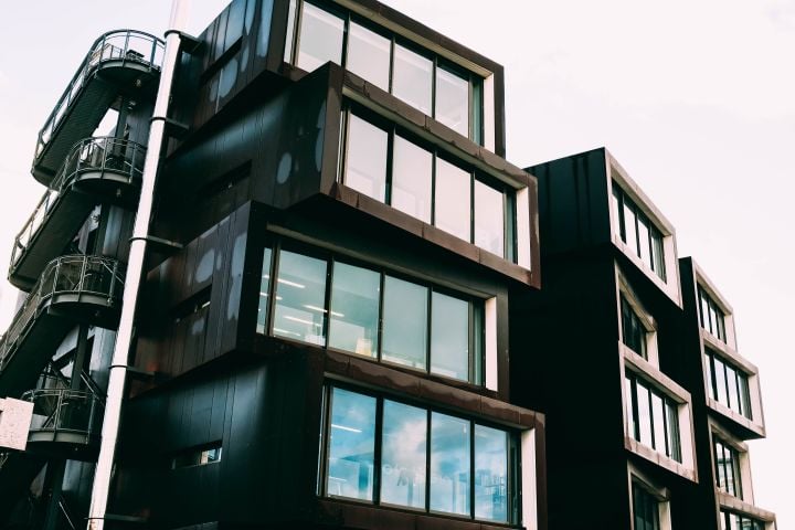black modular metal buildings