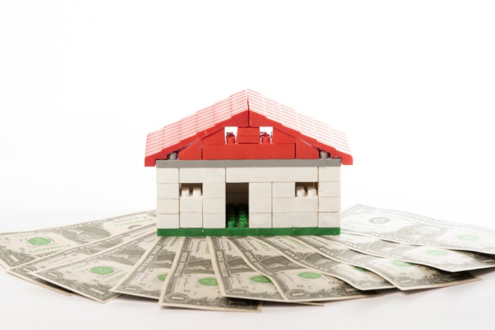 house on top of money