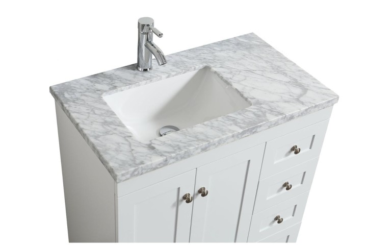 small white bathroom vanity