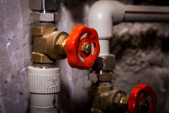 hot water piping