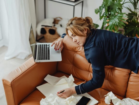 stressed woman