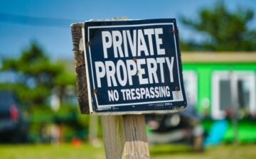 sign for private propert